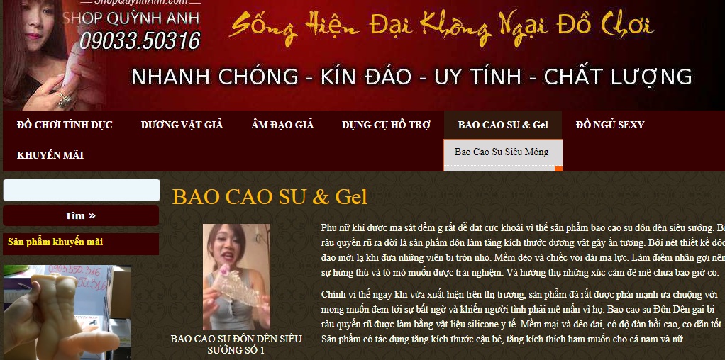  Mua các biện pháp tránh thai duy nhất trên các trang web bao cao su