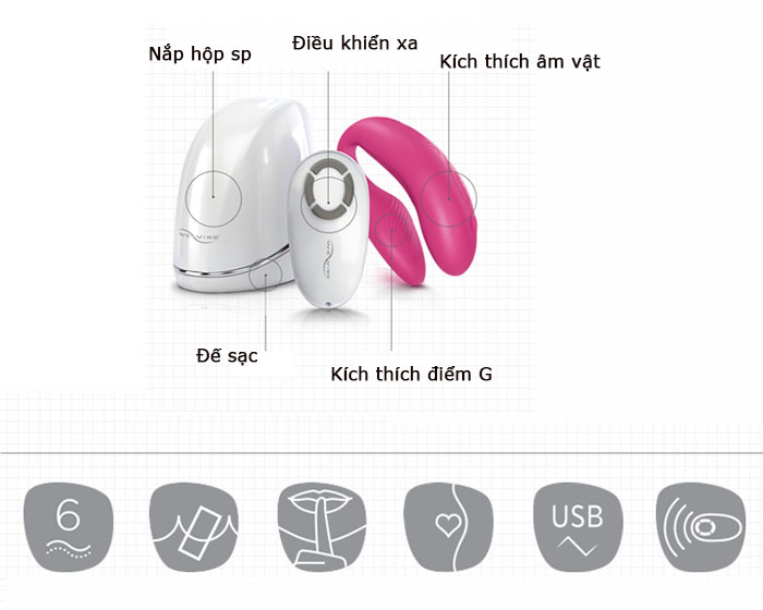 Đồ chơi tình dục cao cấp We Vibe 4 Plus kết nối bluetooth